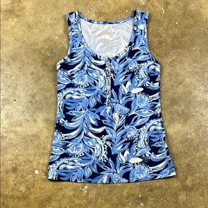 Lilly Pulitzer You’re the Zest Lemons Merrill tank top
Size: XS